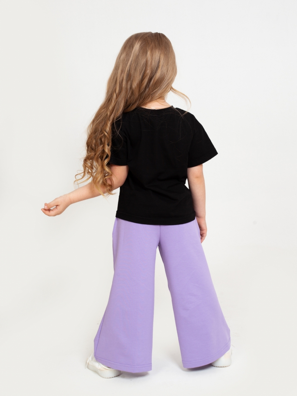 324-Ч. Футболка детская, черная, хлопок 95% кулирка, 5% лайкра, размеры 122,128,134,140