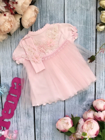 Купить оптом 160 - К/Р. Платье с повязкой на голову,хлопок 100 % интерлок 74,80,86 в Пятигорске