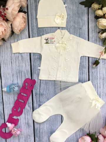 Купить оптом 172. Костюм 3-х предметник "юбка" , хлопок 100 % интерлок в Пятигорске